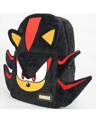 Plush Backpack ,17Inch Shadow The Hedgehog Cartoon Toy Travel Student Schoolbag Gifts,for Gifts for Boys Girls