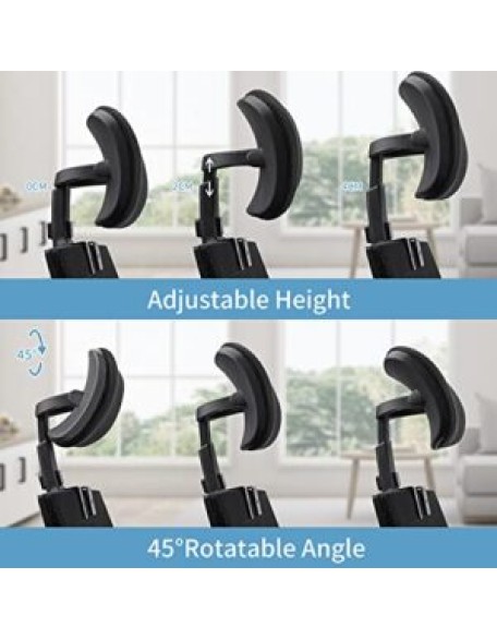 Office Chair Headrest Attachment Universal, Head Support Cushion for Any Desk Chair, Elastic Sponge Head Pillow for Ergonomic Executive Chair, Adjustable Height & Angle Upholstered, Chair Not Included