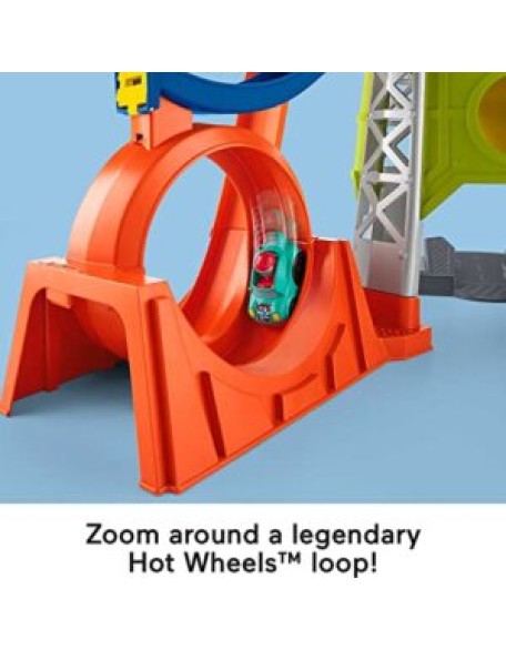 Toddler Playset Launch & Loop Raceway Race Track with Lights Sounds