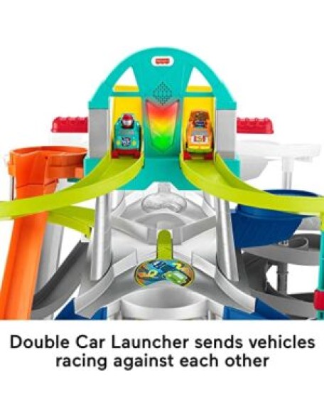 Toddler Playset Launch & Loop Raceway Race Track with Lights Sounds