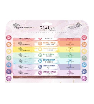 7 Chakra Balancing 140 Incense Sticks and Holder for Cleansing, Medita