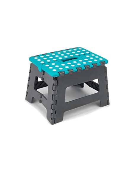 9 Inch Folding Step Stool With Carry Handle & Anti Skid Footpad For Ki