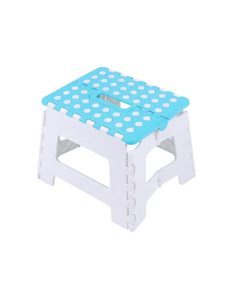 9 Inch Folding Step Stool With Carry Handle & Anti Skid Footpad For Ki