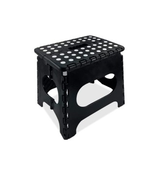 Foldable 11 Inch Step Stool With Carry Handle & Anti Skid Footpad For 