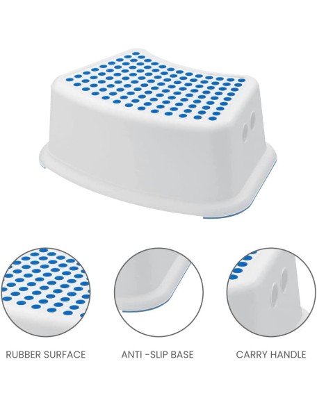 Plastic Child Foot Step Stool Anti-Slip Cover on Top For Children Prac