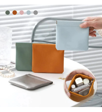 PU Leather Pocket Cosmetic Bag