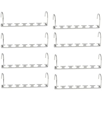 Space Saving Metal Magic Hangers Holder Clothing Rack Hanger Multiple 